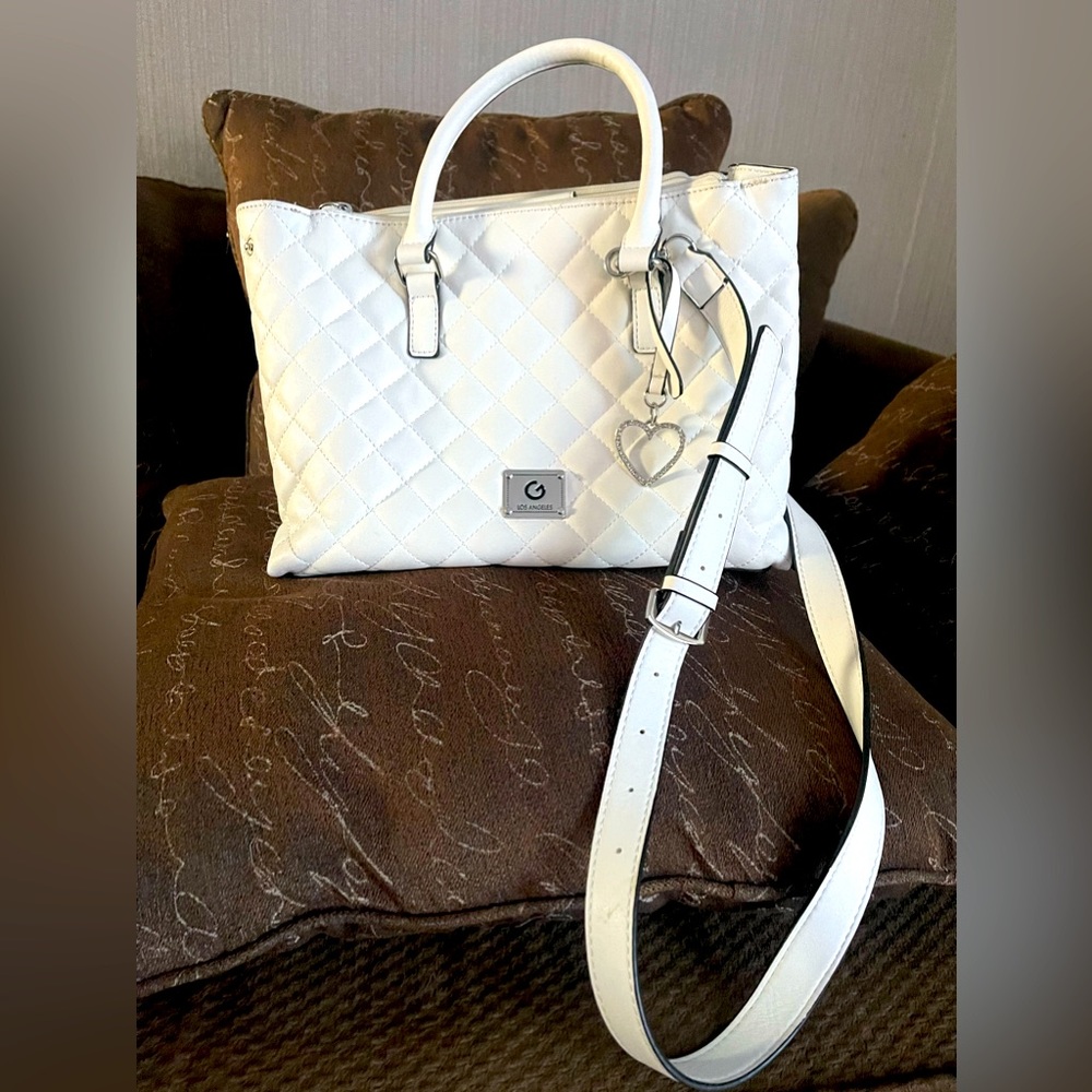 Los Angeles white crossbody bag